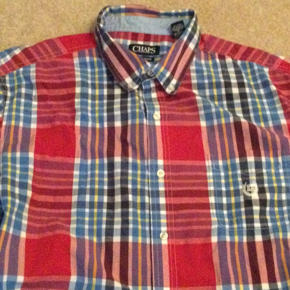 Chaps Short Sleeved Button Down
